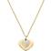 Michael Kors Precious Pavé Heart Necklace - Gold/Transparent