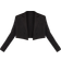 PrettyLittleThing Woven Cropped Shoulder Padded Blazer - Black