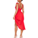 PrettyLittleThing Underwire Detail Draped Midi Dress - Red