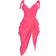 PrettyLittleThing Underwire Detail Draped Midi Dress - Hot Pink