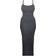 PrettyLittleThing Shape Jersey Strappy Maxi Dress - Charcoal Grey