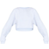 PrettyLittleThing Oversized Crop Sweatshirt - White