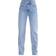 PrettyLittleThing Petite Long Leg Straight Jeans - Light Blue Wash