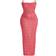 PrettyLittleThing Printed Plisse Cowl Neck Maxi Dress Plus Size - Rose