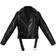 PrettyLittleThing Faux Leather Regular Fit Belted Biker Jacket - Black
