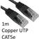 Target M To Rj45 M Cat5e 1M Utp Cable URT-601 BLACK