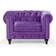 Beliani Velvet Purple Armchair