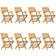 vidaXL Folding Garden Chairs