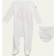 Moncler Enfant Baby White Printed Jumpsuit & Bib Set F05 12-18M