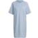 adidas Essentials 3-Stripes Single Jersey Boyfriend Tee Dress - Wonder Blue/White