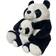 Geko Fabric Mother and Baby Panda Doorstop