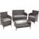 tectake Madeira Outdoor Lounge Set, 1 Table incl. 2 Chairs & 1 Sofas
