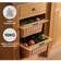 MonsterShop 2 x Pull Out Wicker Kitchen Baskets 600mm