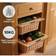 MonsterShop 2 x Pull Out Wicker Kitchen Baskets 400mm