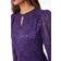 Roman Lace Sparkle Swing Dress - Purple