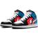Nike Air Jordan 1 Mid GS - Black/White/Blue Orbit/Flash Crimson