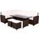 Royalcraft Berlin Patio Dining Set, 1 Table incl. 2 Sofas