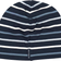 Polarn O. Pyret Kid's Multi-Striped Hat with P Applique - Dark Navy Blue (60490898)