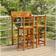 vidaXL chairs with Solid Wood Acacia Balcony Outdoor Bar Set