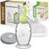 Haakaa silicone breast pump manual breast pump with suction base, flower stop