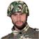 Boland Militärhelm mit Tarnmuster für Kinder Kostüm-Accessoire grün-schwarz-braun