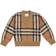 Burberry Kid's Holly Checked Wool-Blend Sweater - Archive Beige