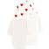 Petit Bateau Bodystocking ML 3-pack - White/Red Hearts