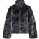 Nike Sportswear Plush Printed Faux Fur Jacket Women's - Dark Smoke Grey/Black