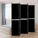 vidaXL 5-Panel Black Room Divider 249.9x220cm