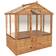 Mercia Garden Products Greenhouse with Flap Vent 4x6m Wood Glass