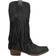 Roper Smooth Fringe Western Boots - Black