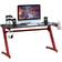 Homcom Ergonomic Gaming Desk Black/Red, 1420x660x860mm