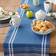 Design Imports Farmhouse Style Tablecloth Blue (274.3x35.6cm)