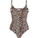 Accessorize Leopard Frill Swimsuit - Brown