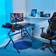 Neo Ergonomic Gaming Desk -Blue, 1150.0670205x660x770mm