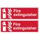 Draper SS30 2 Extinguisher' Fire Equipment Sign