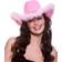 Wicked Costumes Cowboy Hat with Plush Pink