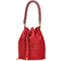 Marc Jacobs The Leather Mini Bucket Bag - True Red