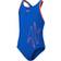 Speedo Girls' HyperBoom Placement Flyback Swimsuit Blue/Orange