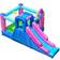 Costway Inflatable Bounce Castle with Dual Slides & Climbing Wall without Blower