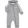 adidas Infant Essentials 3-Stripes French Terry Bodysuit - Medium Grey Heather/White