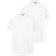 George for Good Girl's Regular Fit School Shirt 2-pack - White