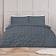 Sleepdown Single, Charcoal Rouched Pleat Duvet Cover Black