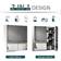 Homcom Stainless Steel Mounted Wall Cabinet 60x55cm