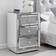 Crushed Diamond Effect Bedside Table 35x45.5cm
