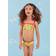 Accessorize Angels Kids' Sunshine Print Bikini, Yellow/Multi