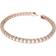 Swarovski Matrix Tennis Bracelet - Rose Gold/Transparent
