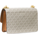 Michael Kors Heather Extra-Small Logo Crossbody Bag - Vanilla/Acorn