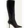 Jimmy Choo Womens Black Agathe Point-toe Knee-high Leather Boots Eur Women
