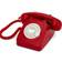 Gpo 746 Rotary 1970s-style Retro Landline Phone Curly Cord, Authentic Bell Ring